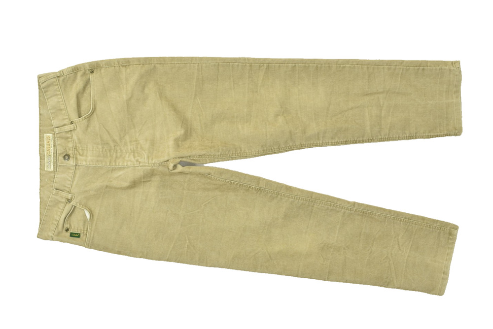 Cabela's Casuals Men's Khaki Corduroy Pants Size 32x30 Straight Leg Zip Solid